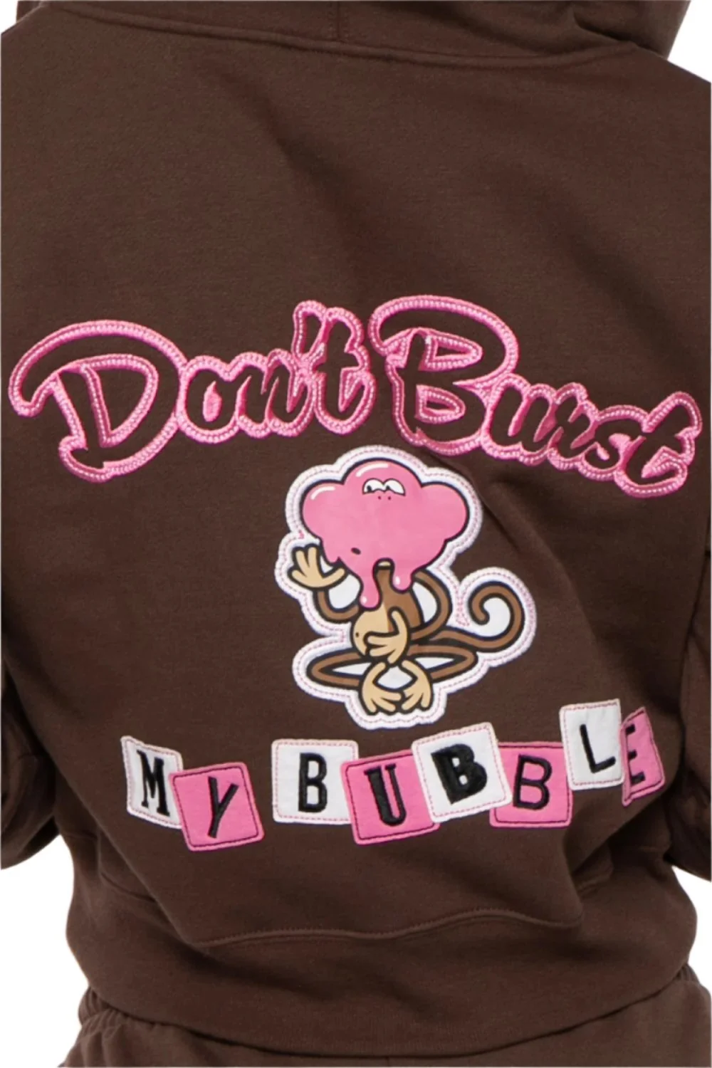 Bobby Jack Hoodie & Pants Set - Don't Burst My Bubble - Brown - Image 6