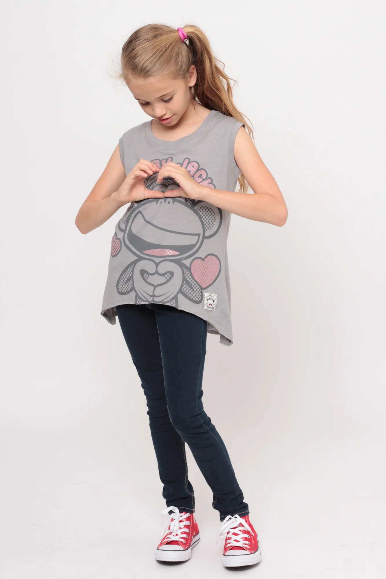 I Heart You | Muscle Top - Grey - Image 4