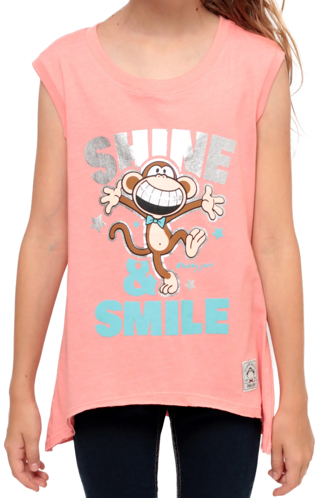 Shine And Smile | Muscle Top - Coral - Image 5