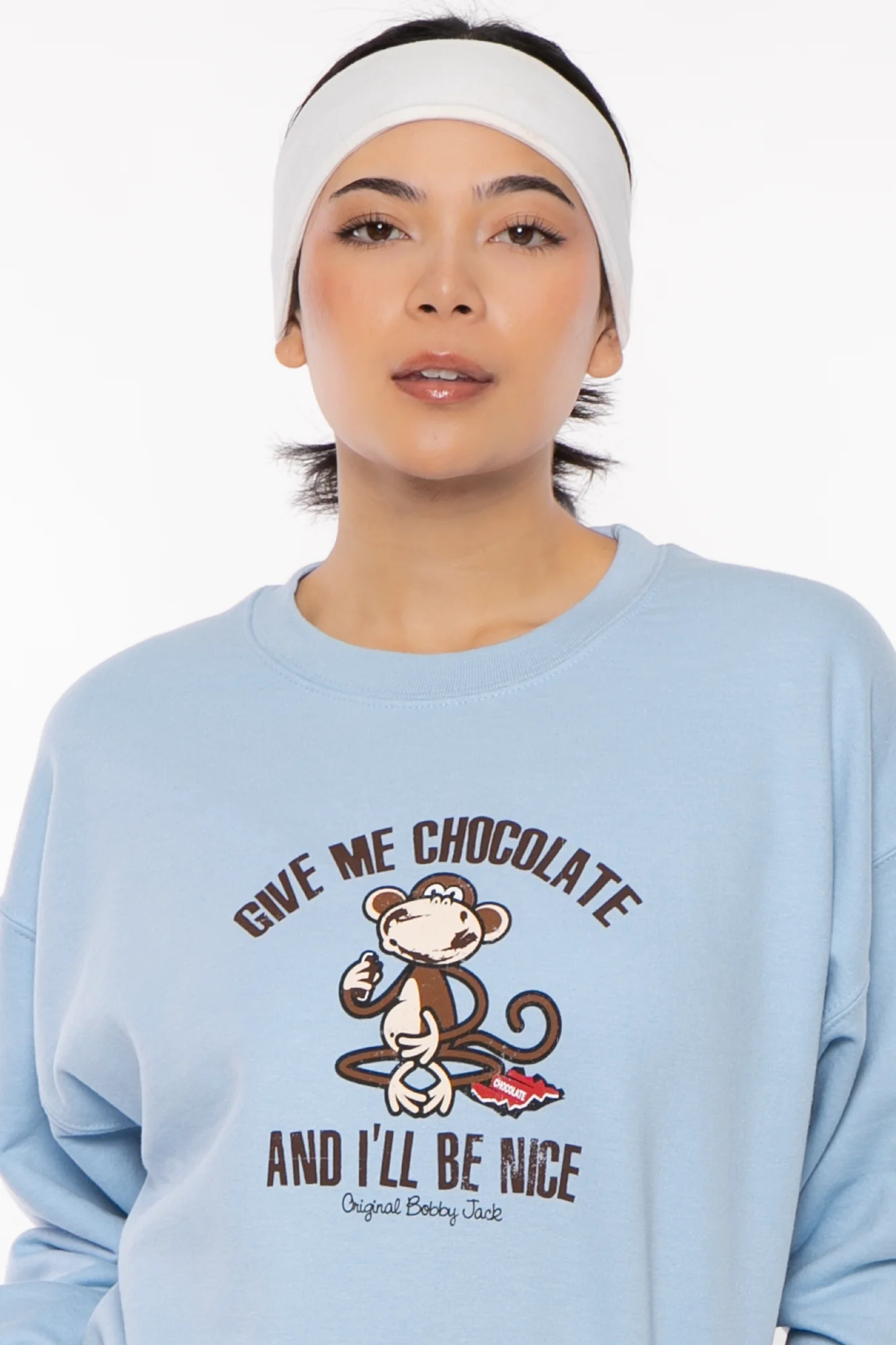 Give Me Chocolate - Bobby Jack Crew Sweatshirt - Blue - Image 5
