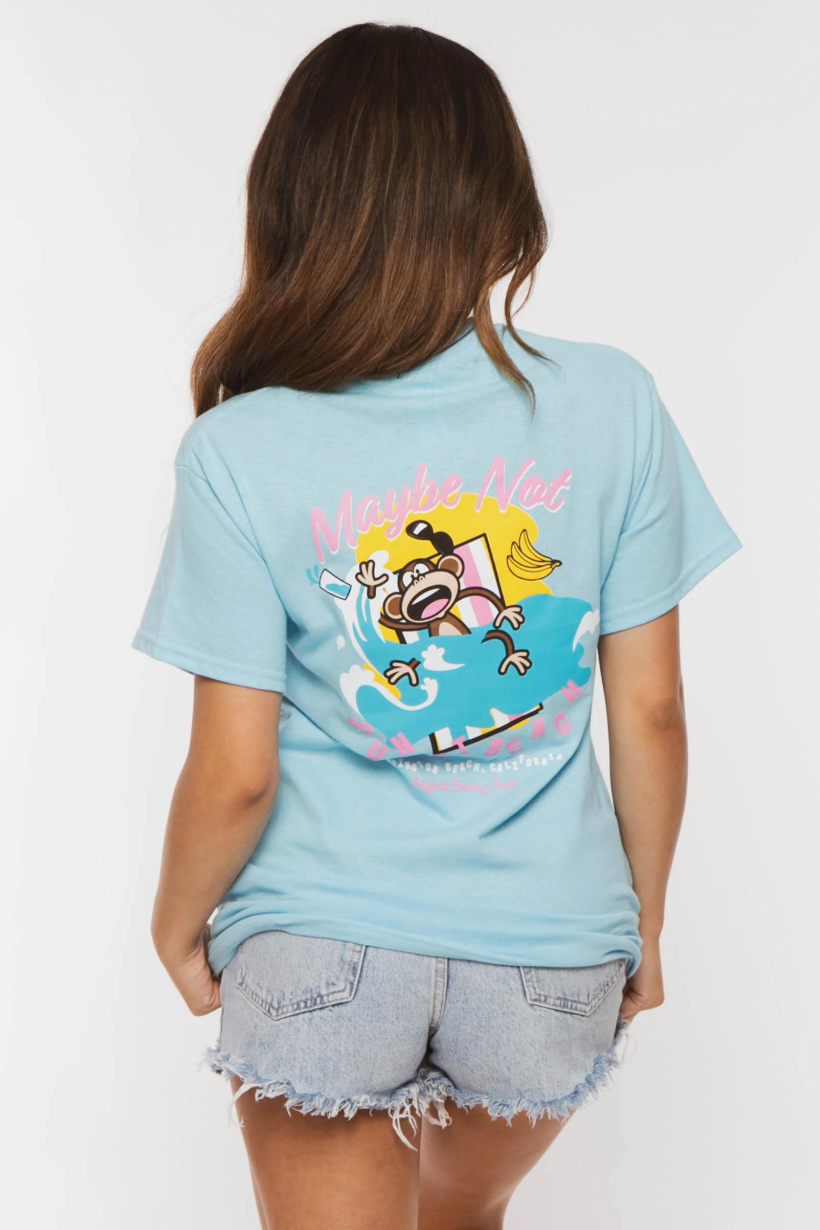 Just Vibin - Bobby Jack Boyfriend Rhinestone T-Shirt -Blue - Image 9