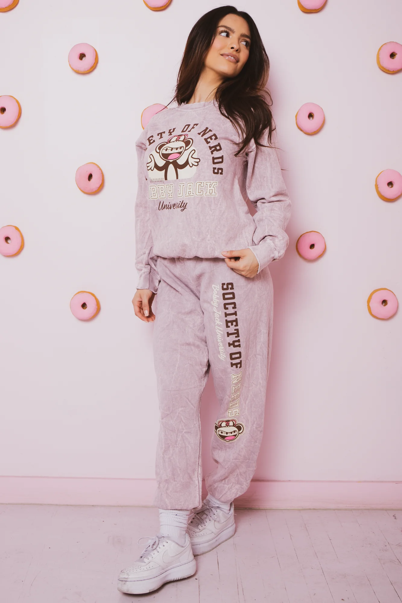 Nerds - Bobby Jack Vintage Sweatpants - Taupe - Image 3