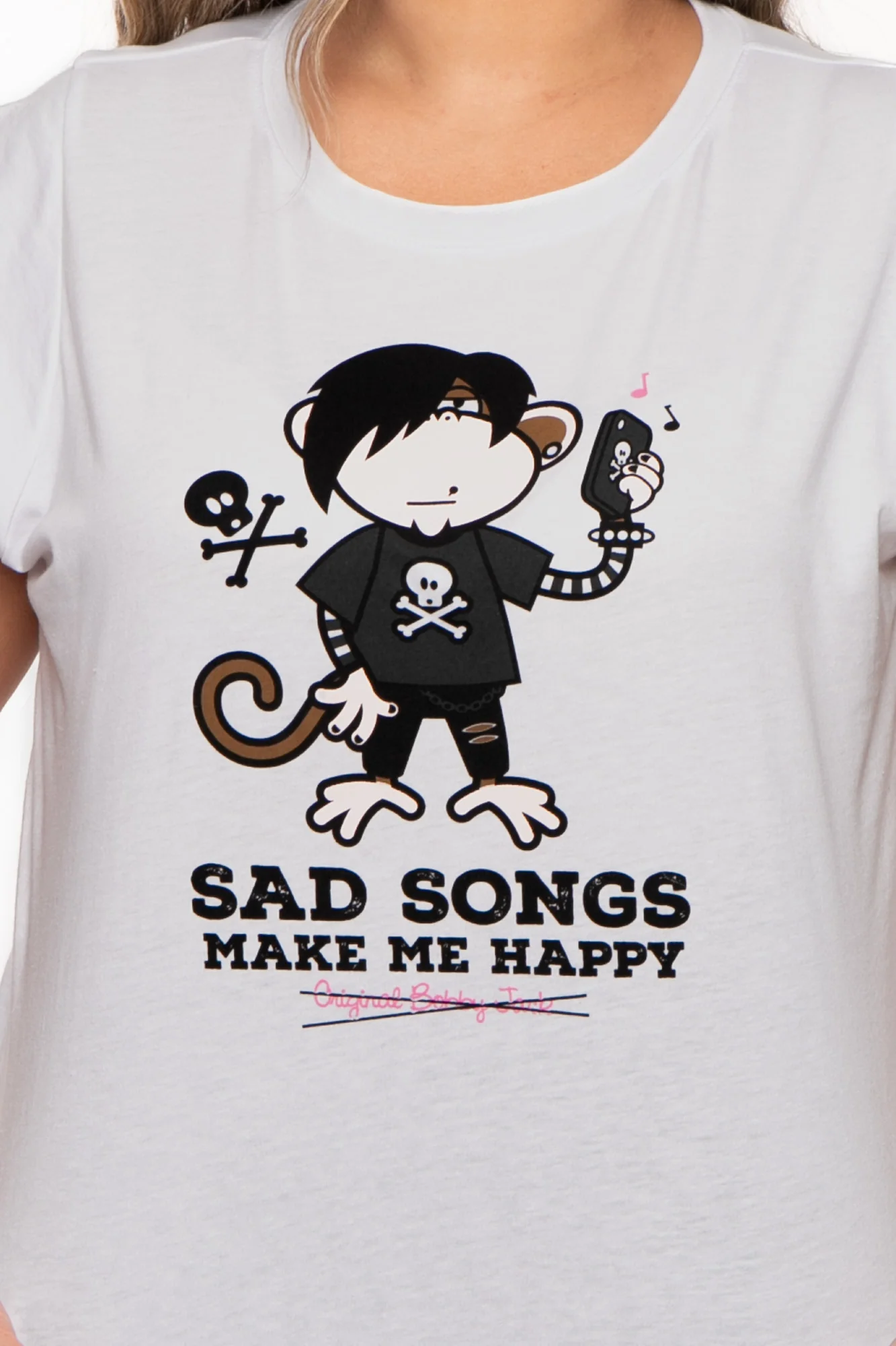 Sad Songs - Bobby Jack Muscle Tee - White - Image 5